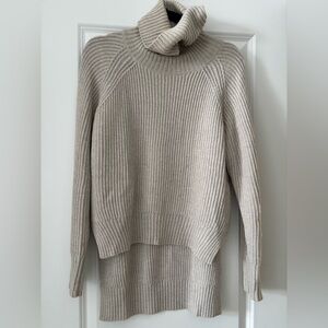 Wilfred Taupe Cowl Neck Sweater